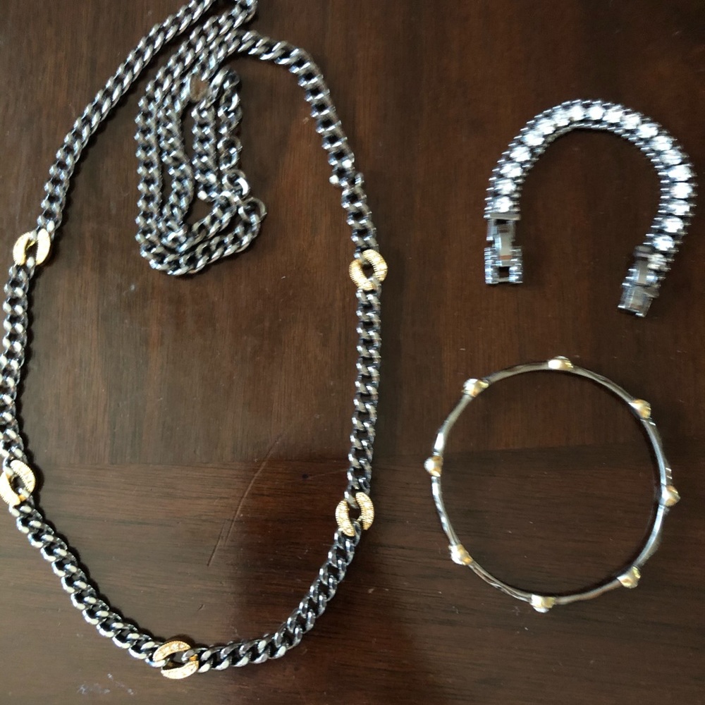 Stella & Dot Hematite Set of 3 Pieces